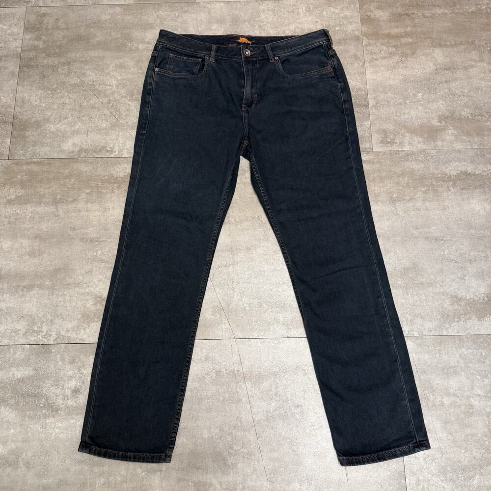Tommy Bahama Men’s Antigua Cove Authentic Standard Fit Jeans Black Overdye 36x31